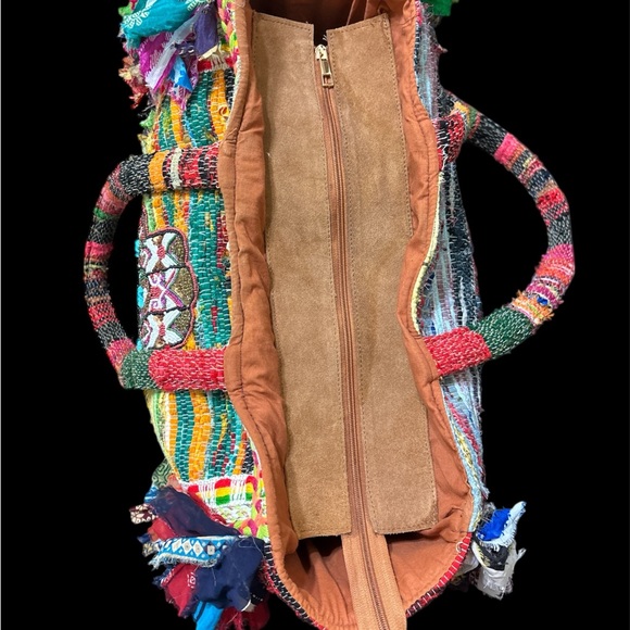 Colorful Hamsa Embroidered Tote Bag
Will come with a free wallet. - Picture 6 of 9